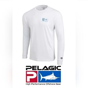 Pelagic Men's Aquatek Goione Marlin Fishing Long Sleeve Shirt - Large